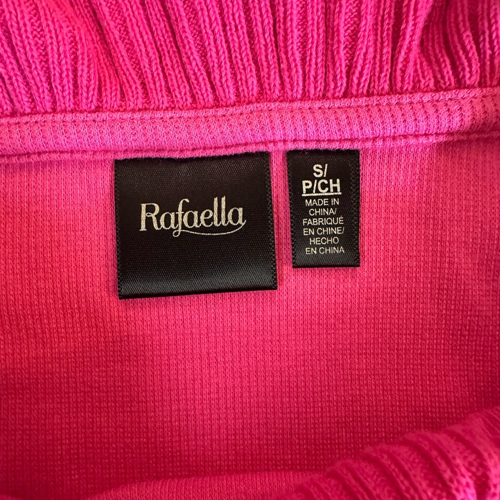 Winter Rose Rafaella Sweater Pink Button Shoulder Cozy Classic Women’s Small - Picture 4 of 7